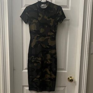 Camouflage Bodycon Dress